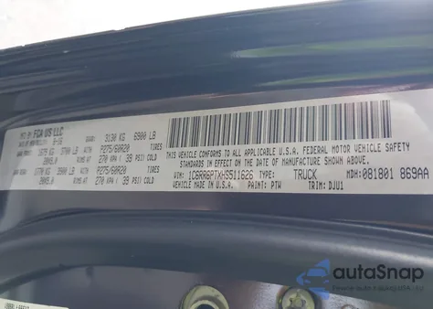 2017 Ram 1500 Longhorn 4X2 5'7 Box from USA, damaged, VIN 1C6RR6PTXHS511626